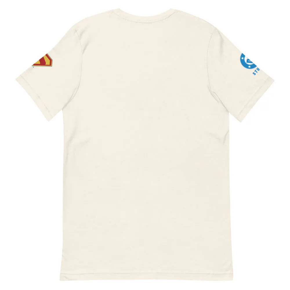 Superman 2025 T-Shirt - Repeat T-skjorte Vintage White