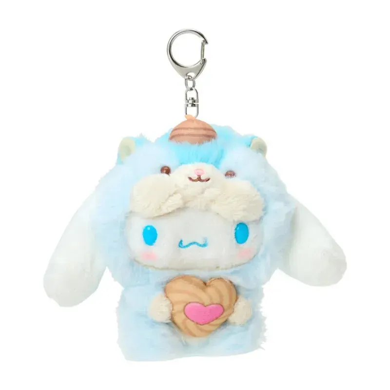 Hello Kitty Fluffy Squirrel Cinnamoroll Plush Mascot Keychain plysjmaskot