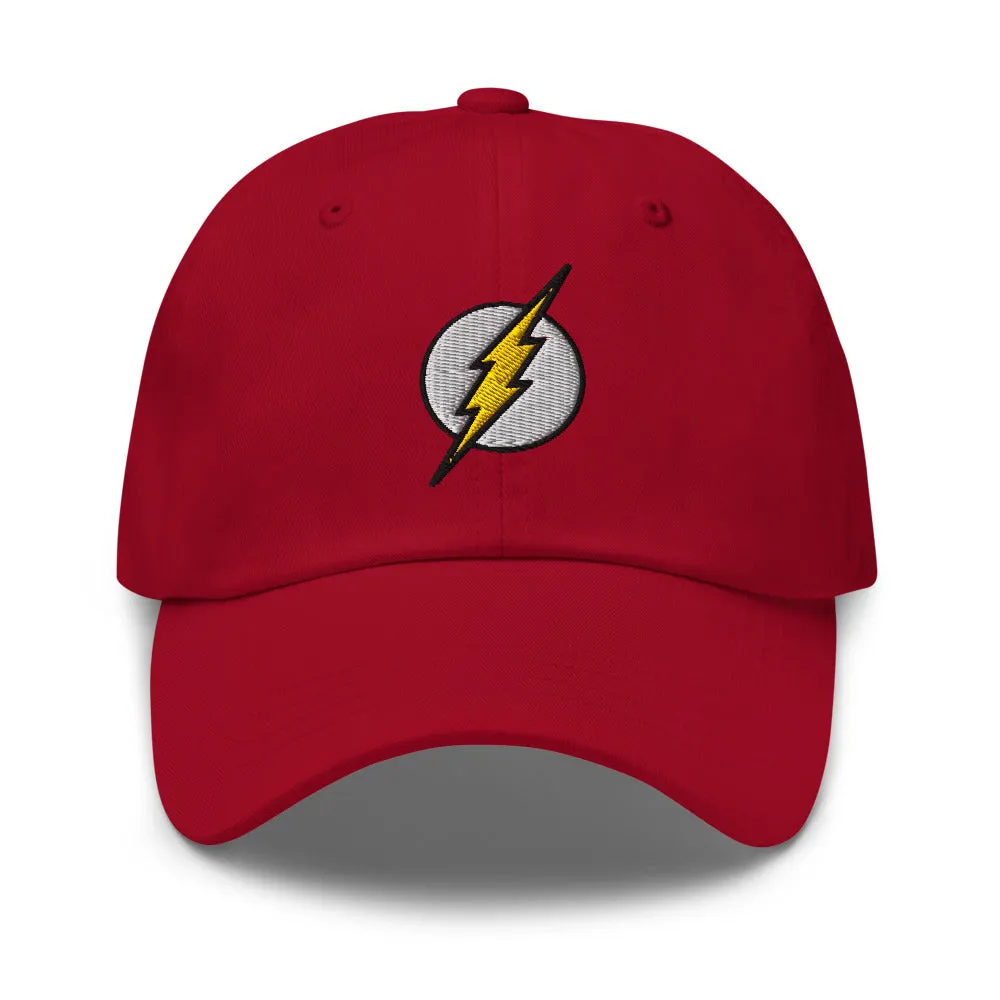 DC The Flash logo caps svart justerbar