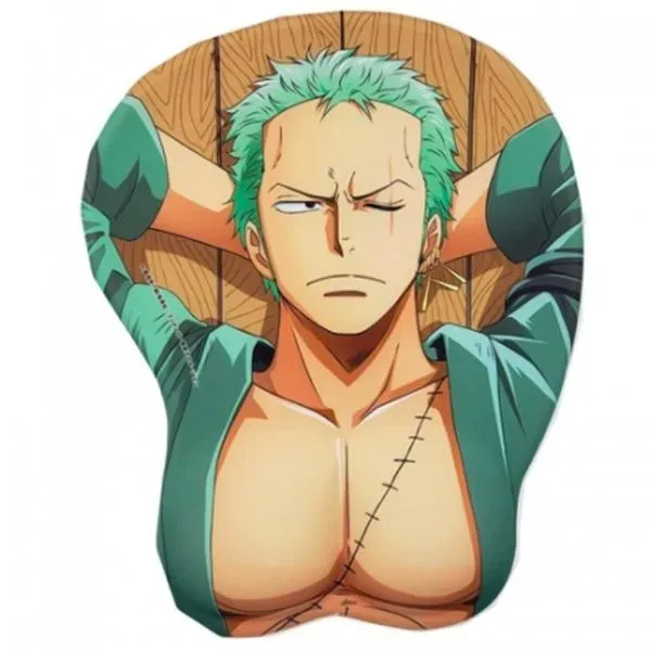 Neo Tokyo One Piece Roronoa Zoro 3D musematte med håndleddsstøtte