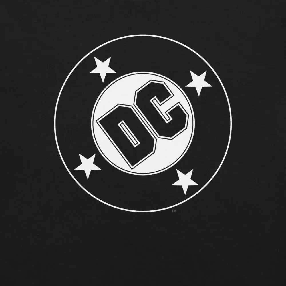 Batman DC Black Logo T-skjorte svart XS–5XL bomull