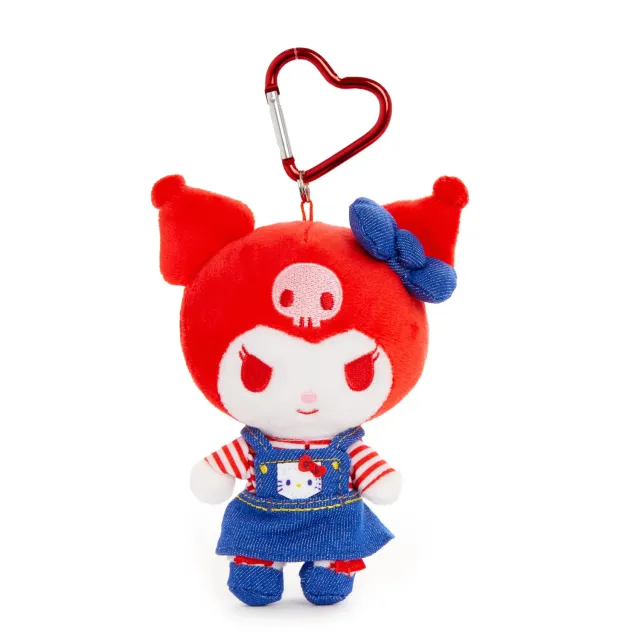 Hello Kitty Sanrio Friends Cosplay Kuromi plysj nøkkelring