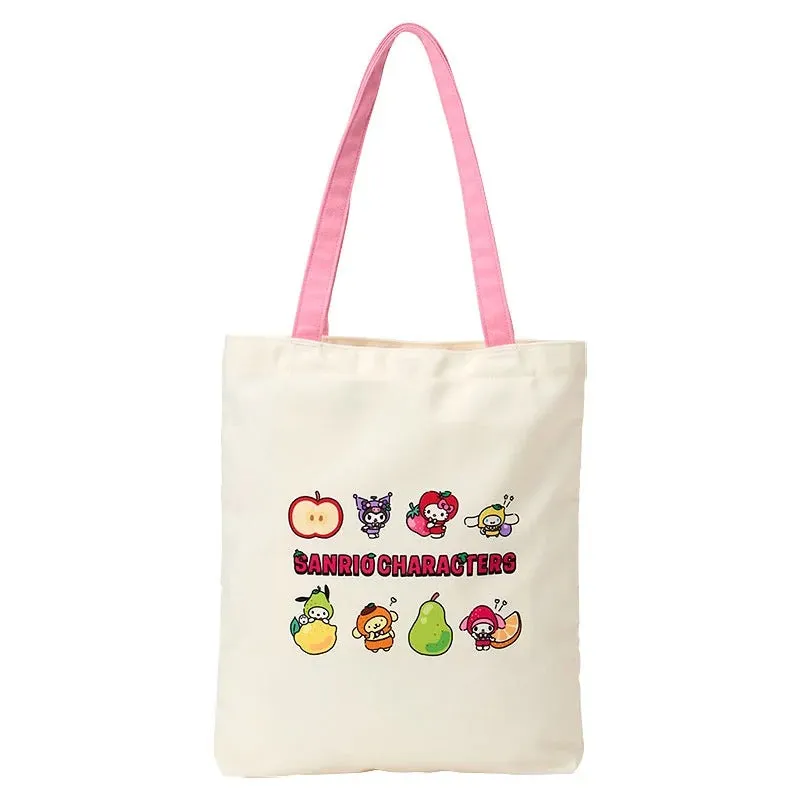 Hello Kitty Sanrio Characters Tote Bag handlenett fruktserie