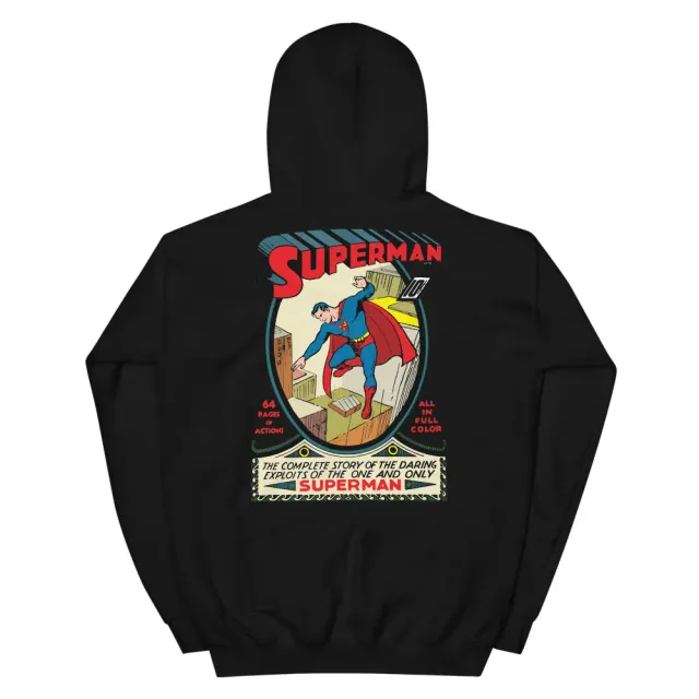 Batman SUPERMAN #1 brodert hettegenser svart bomull polyester