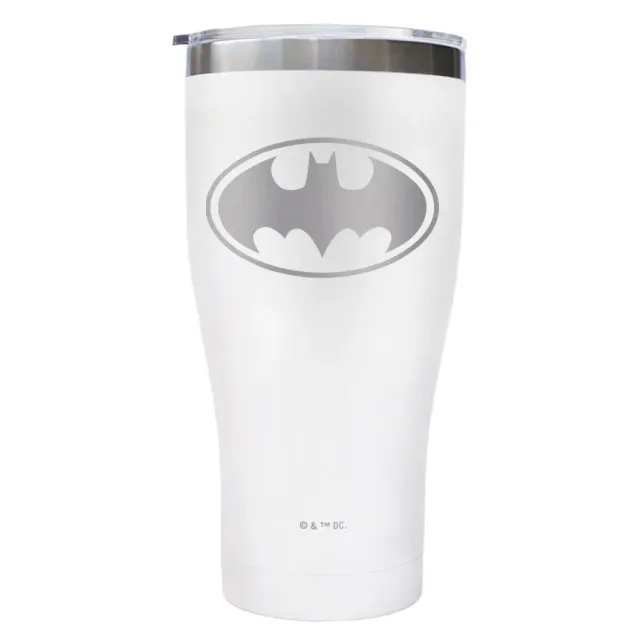 Batman Logo Engraved Tumbler 20 oz blå dobbeltisolert