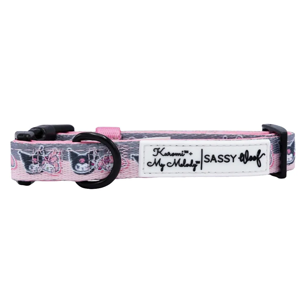 Hello Kitty My Melody & Kuromi hundehalsbånd multicolor S–L neopren