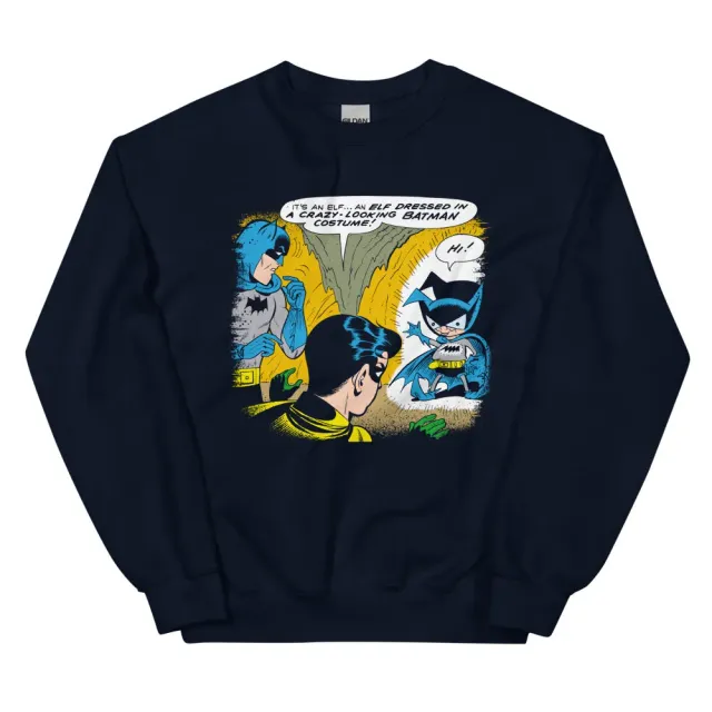 Batman Bat-Mite collegegenser marineblå bomullsblanding