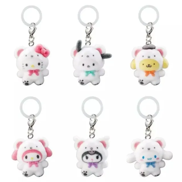 Neo Tokyo Sanrio Fluffy Snow Accessories Gacha nøkkelring tilfeldig variant
