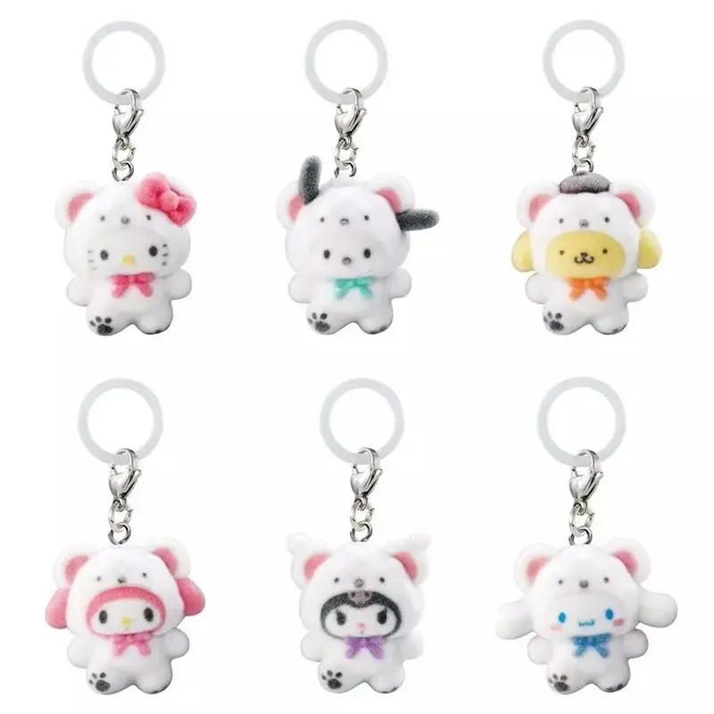 Neo Tokyo Sanrio Fluffy Snow Accessories Gacha nøkkelring tilfeldig variant