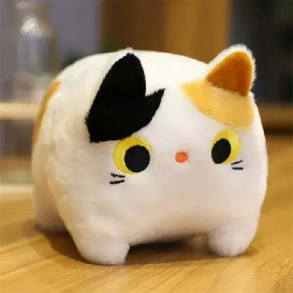 Neo Tokyo Box Shaped Cat Plushie kattebamse Calico 20 cm