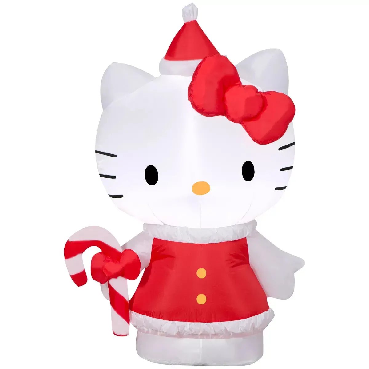 Hello Kitty Holiday Dress oppblåsbar julefigur 3,5 fot med LED-lys