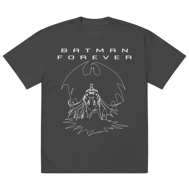 Batman Forever Walks in Shadow oversized T-skjorte Faded Black