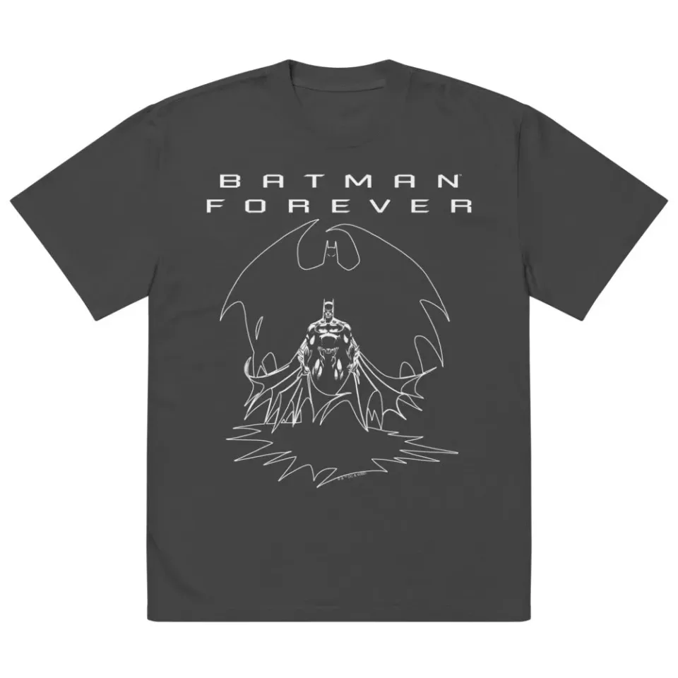 Batman Forever Walks in Shadow oversized T-skjorte Faded Black