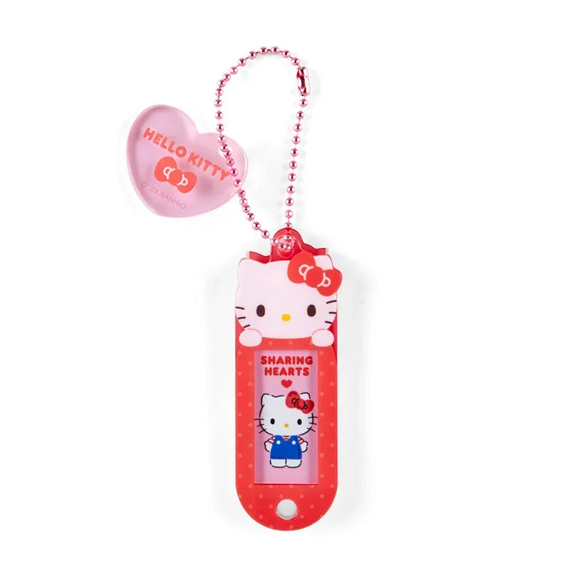 Hello Kitty Customizable Mascot Bag Charm nøkkelring med bildevindu