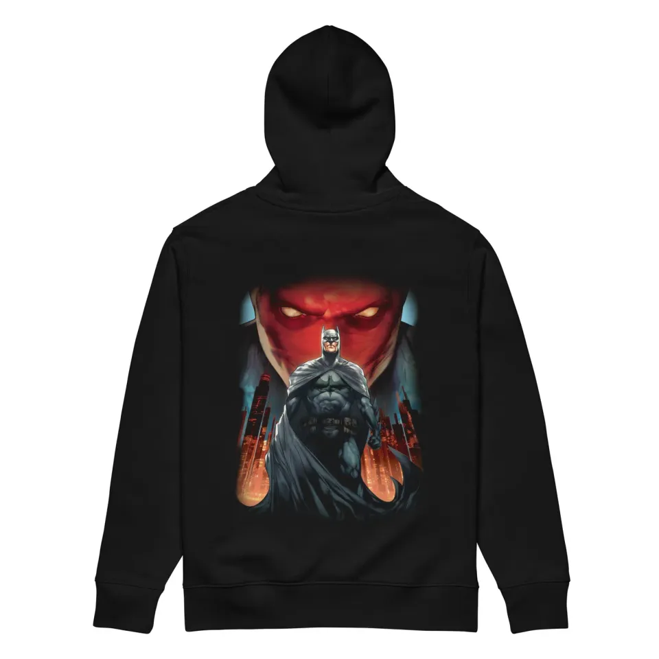 Batman RED HOOD Embroidered Hoodie hettegenser unisex