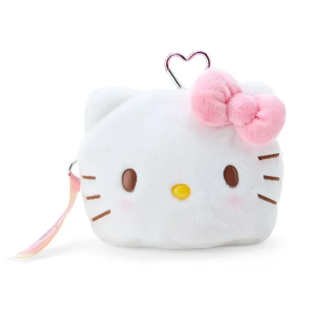 Hello Kitty Plush Mini Face Pouch mini pung med PVC-vindu