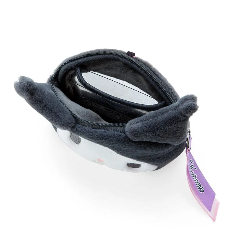 Hello Kitty Kuromi Plush Mini Face Pouch plysjpung med vindu