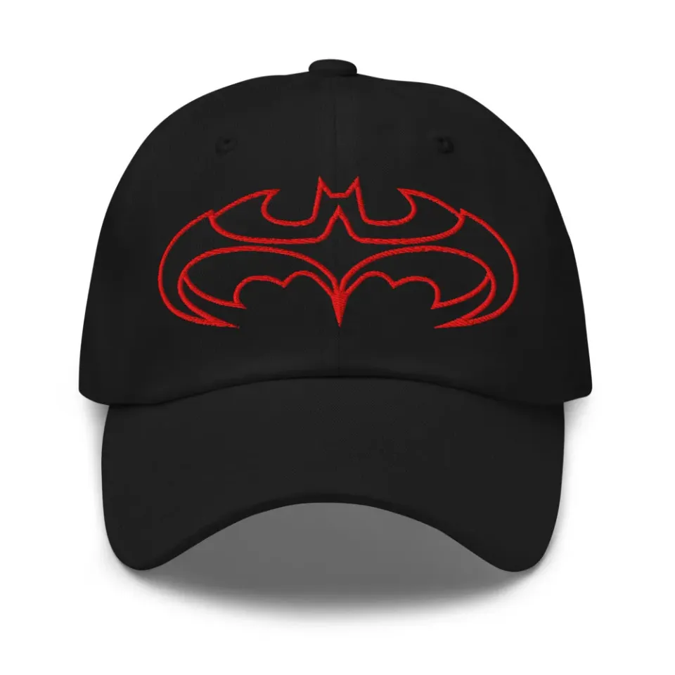 Batman & Robin Logo caps svart brodert
