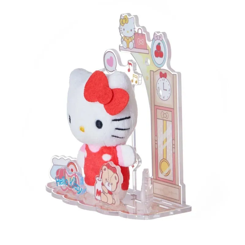Hello Kitty Nuikatsu Plushie Life miniplysj og akrylfigursett