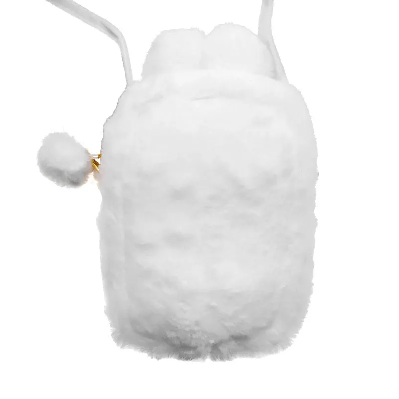 Hello Kitty Fluffy Heart Cinnamoroll crossbody-veske – plysj