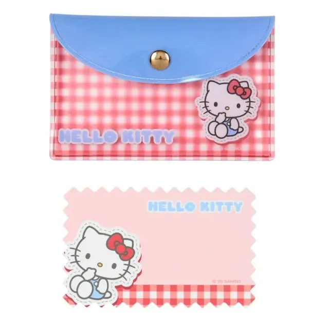 Hello Kitty Gingham mini memoark med 30 ark