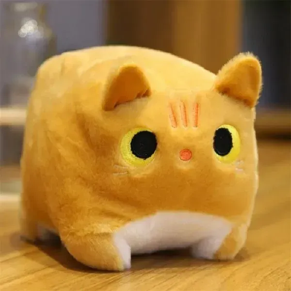 Neo Tokyo Box Shaped Cat Plushie katteplysj oransje 20 cm