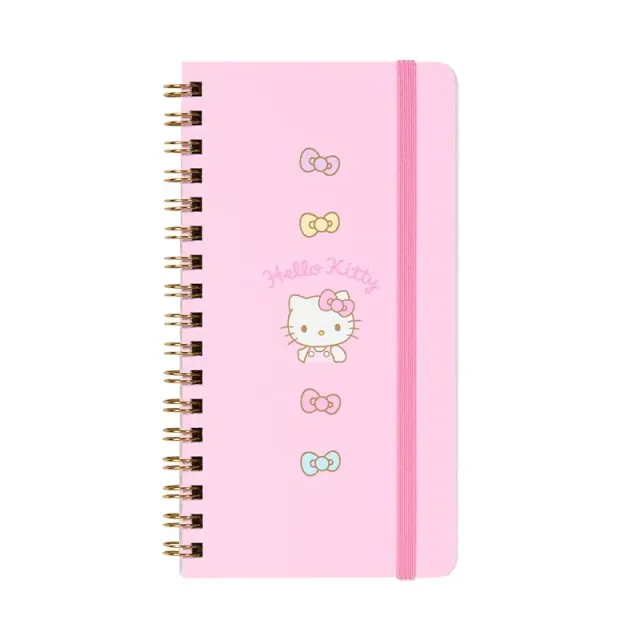 Hello Kitty Slim spiralnotatbok med strikk 60 ark