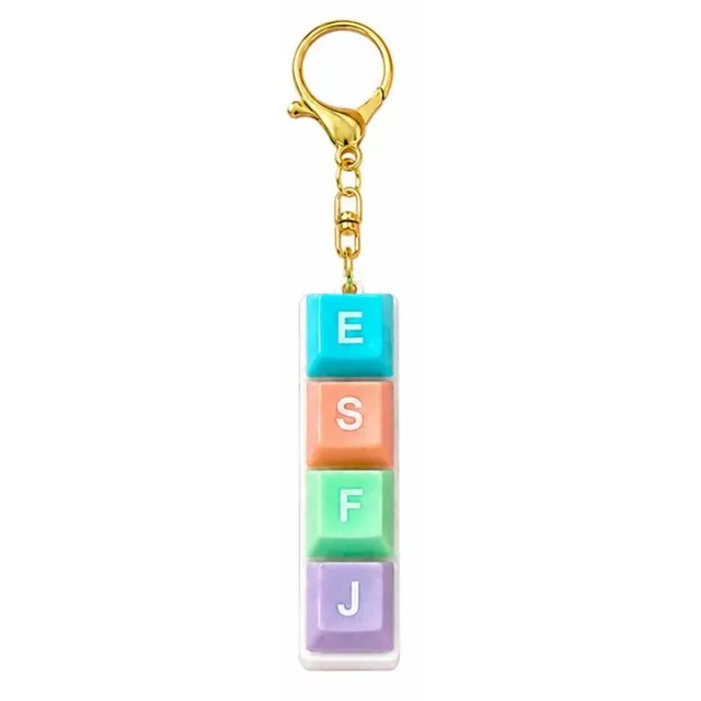 Neo Tokyo MBTI Fidget Keychain Clicky Button nøkkelring tilfeldig