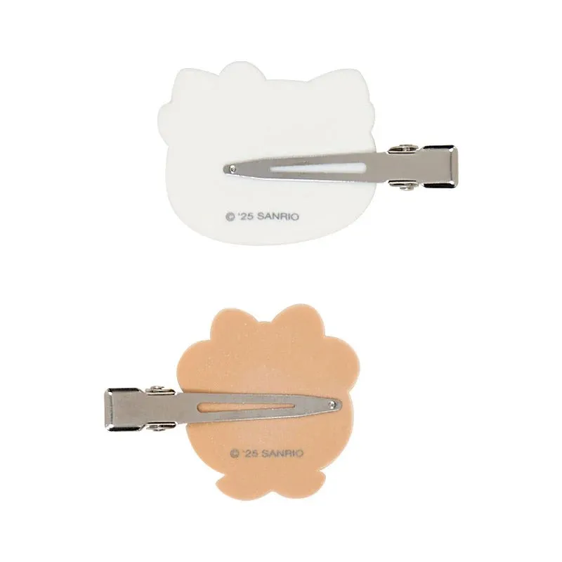 Hello Kitty Besties hårklyper 2-pakning med flocket overflate