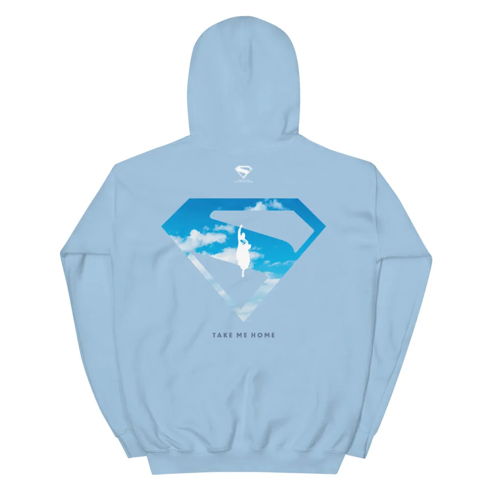 Batman Superman (2025 Movie) Take Me Home Hoodie blå