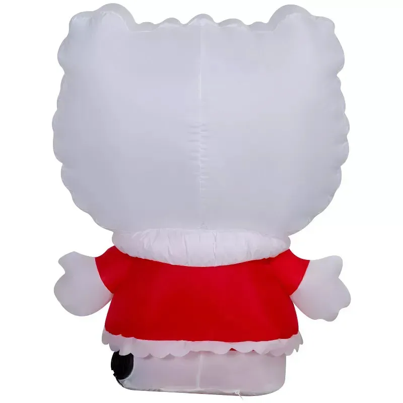 Hello Kitty Airblown oppblåsbar julefigur 3 fot snøfnuggkjole