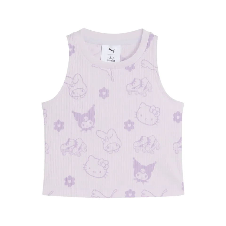 Hello Kitty and Friends x PUMA Ribbed Tank Top Lilac Frost barnesinglet