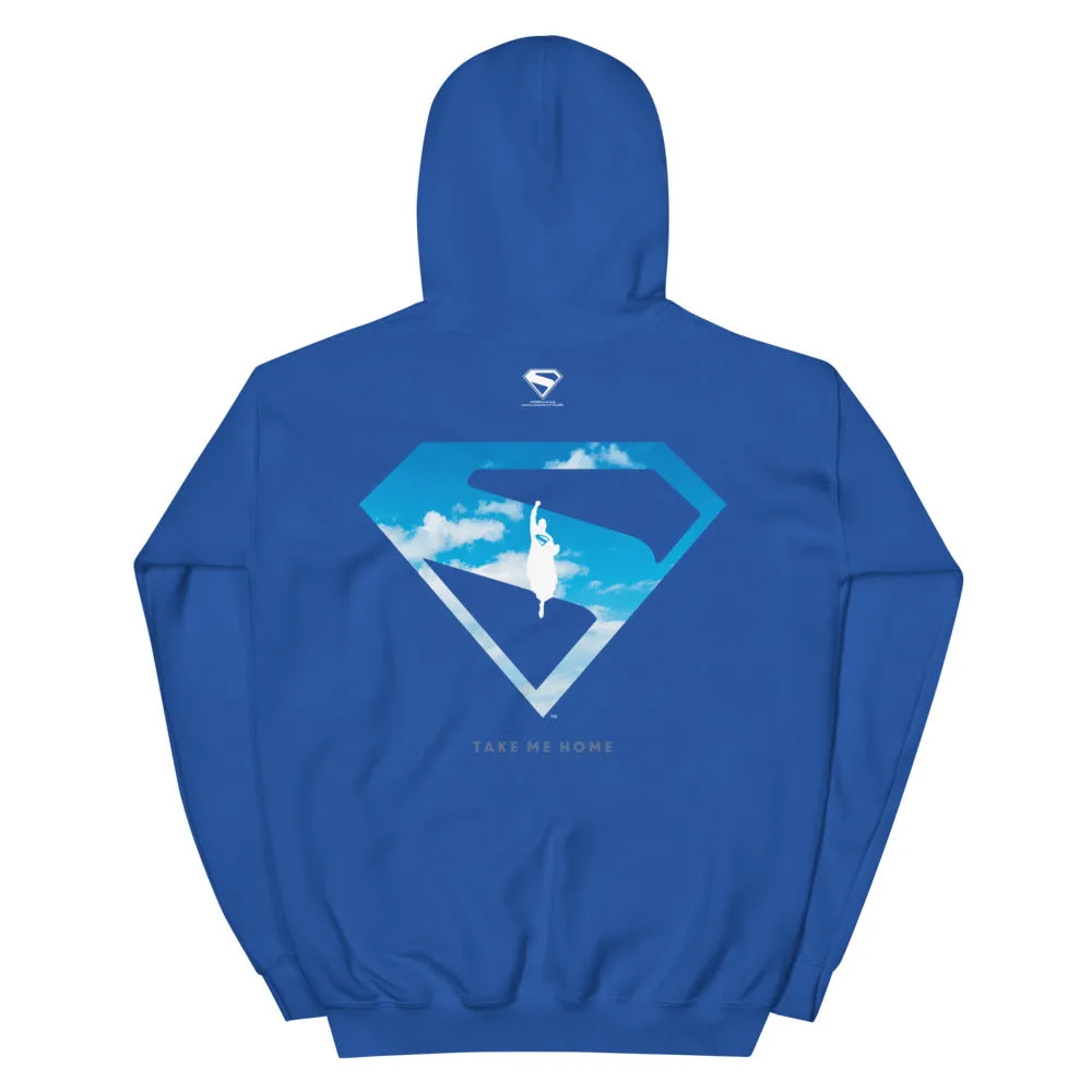 Batman Superman (2025 Movie) Take Me Home Hoodie blå