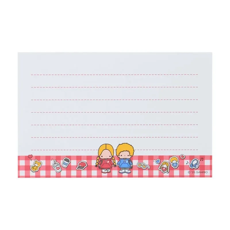 Hello Kitty Friendly Pair Patty and Jimmy brevsett med mappe