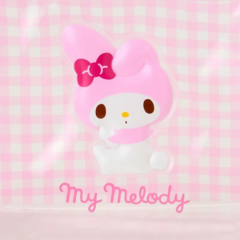 My Melody Clear Gingham Zipper Pouch gjennomsiktig trekantpung