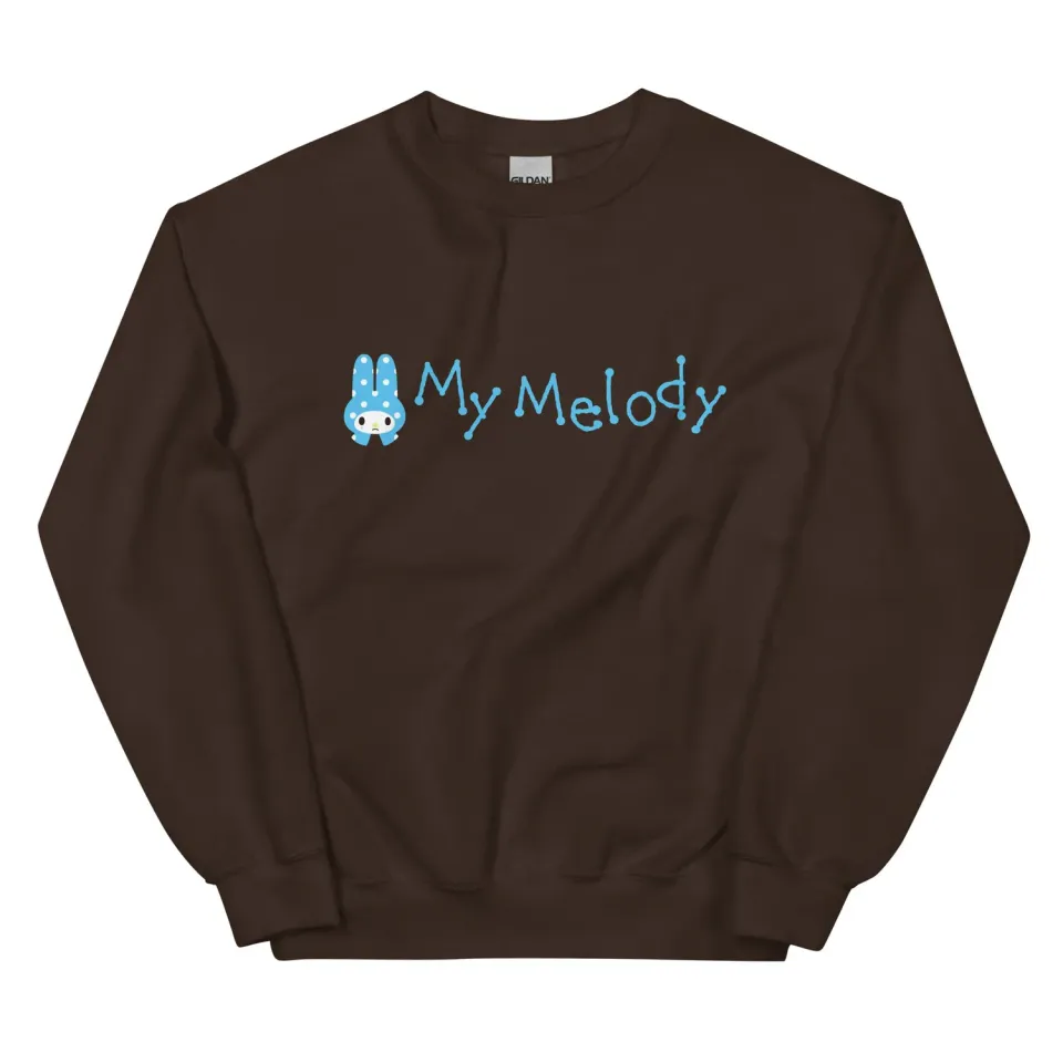Hello Kitty My Melody Teardrop Logo Classic Crewneck collegegenser