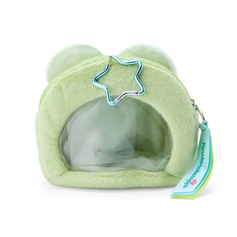 Hello Kitty Keroppi Plush Mini Face Pouch plysjpung med vindu