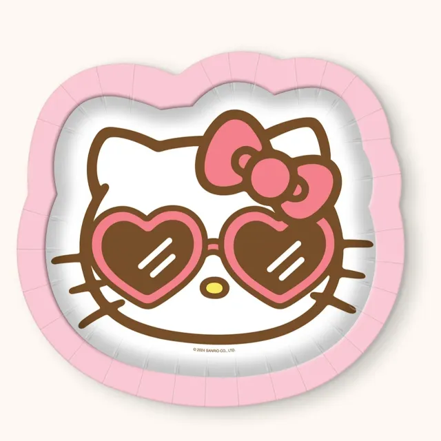 Hello Kitty x Studio Oh! Beach Party Luncheon Plates papptallerkener 16 stk