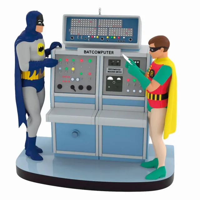 Batman Classic TV Series Hallmark Keepsake Ornament Batcomputer med lys og lyd