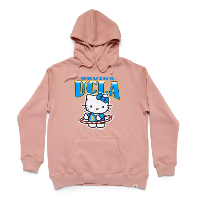 Hello Kitty x UCLA Bruins Hula Hoops Hoodie hettegenser Dusty Pink S–2X