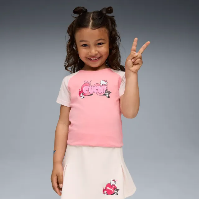 Hello Kitty and Friends x PUMA Kids Slim Graphic Tee T-skjorte Pinkscape