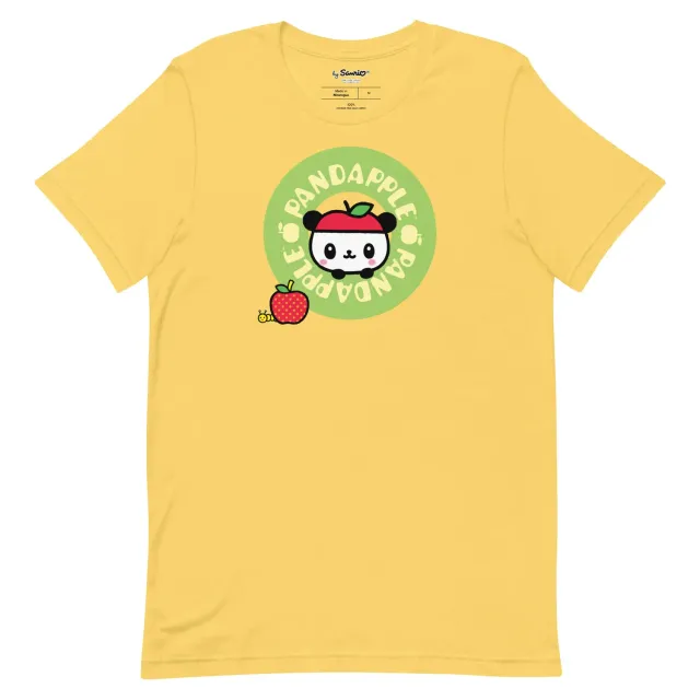 Hello Kitty Pandapple Green Logo t-skjorte Yellow bomull
