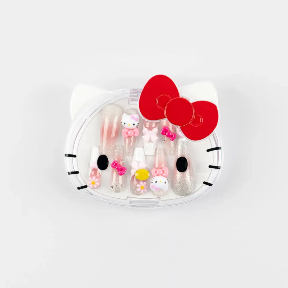 Hello Kitty 3H Nails 3D press-on negler Long 24 stk