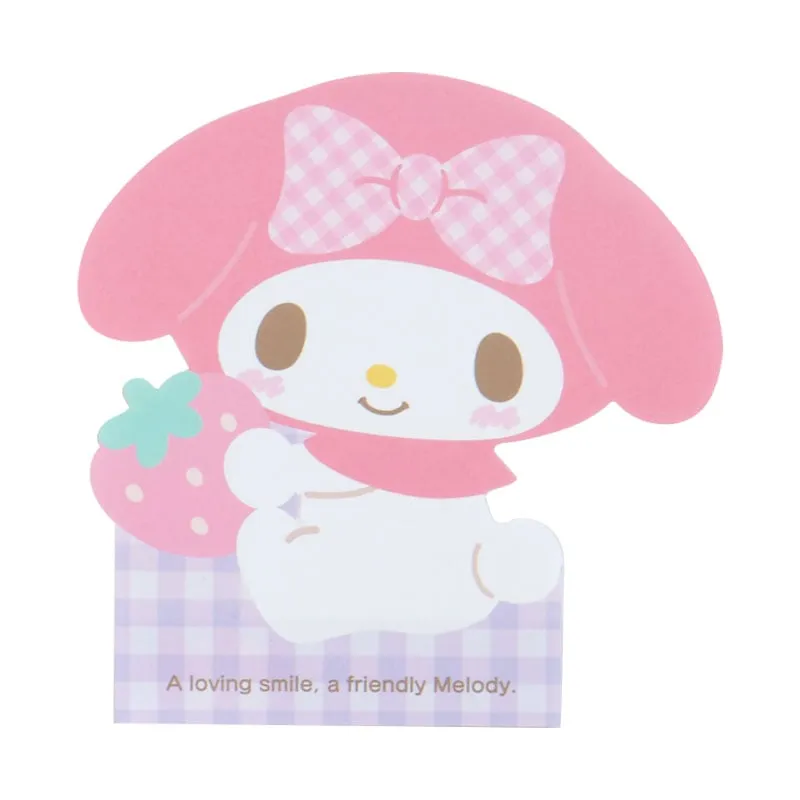 Hello Kitty My Melody utskåret notatblokk 84 ark