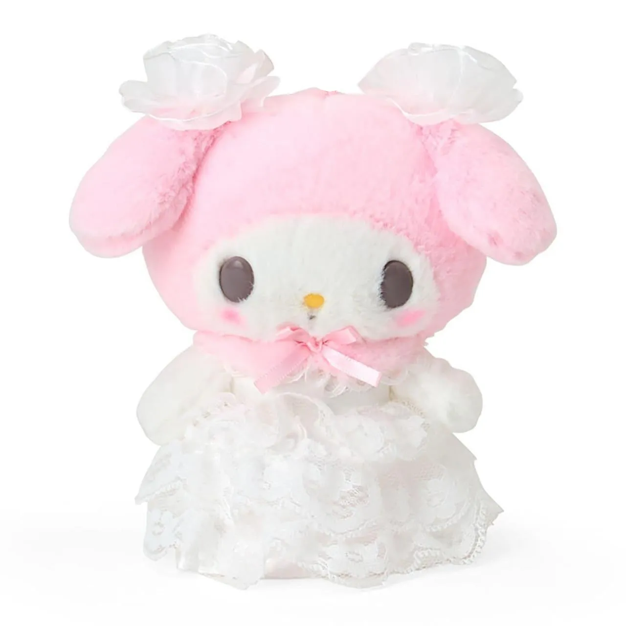 Hello Kitty Lady My Melody White kosedyrnøkkelring hvit 15 cm