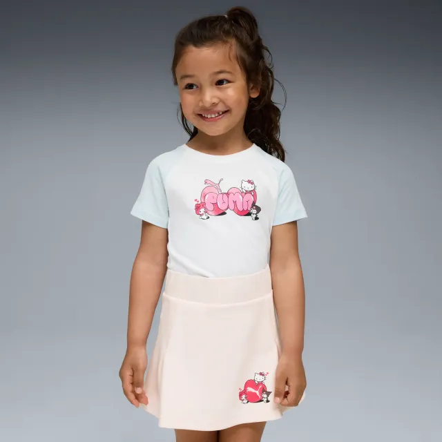 Hello Kitty x PUMA Kids Slim Graphic Tee hvit T-skjorte barn