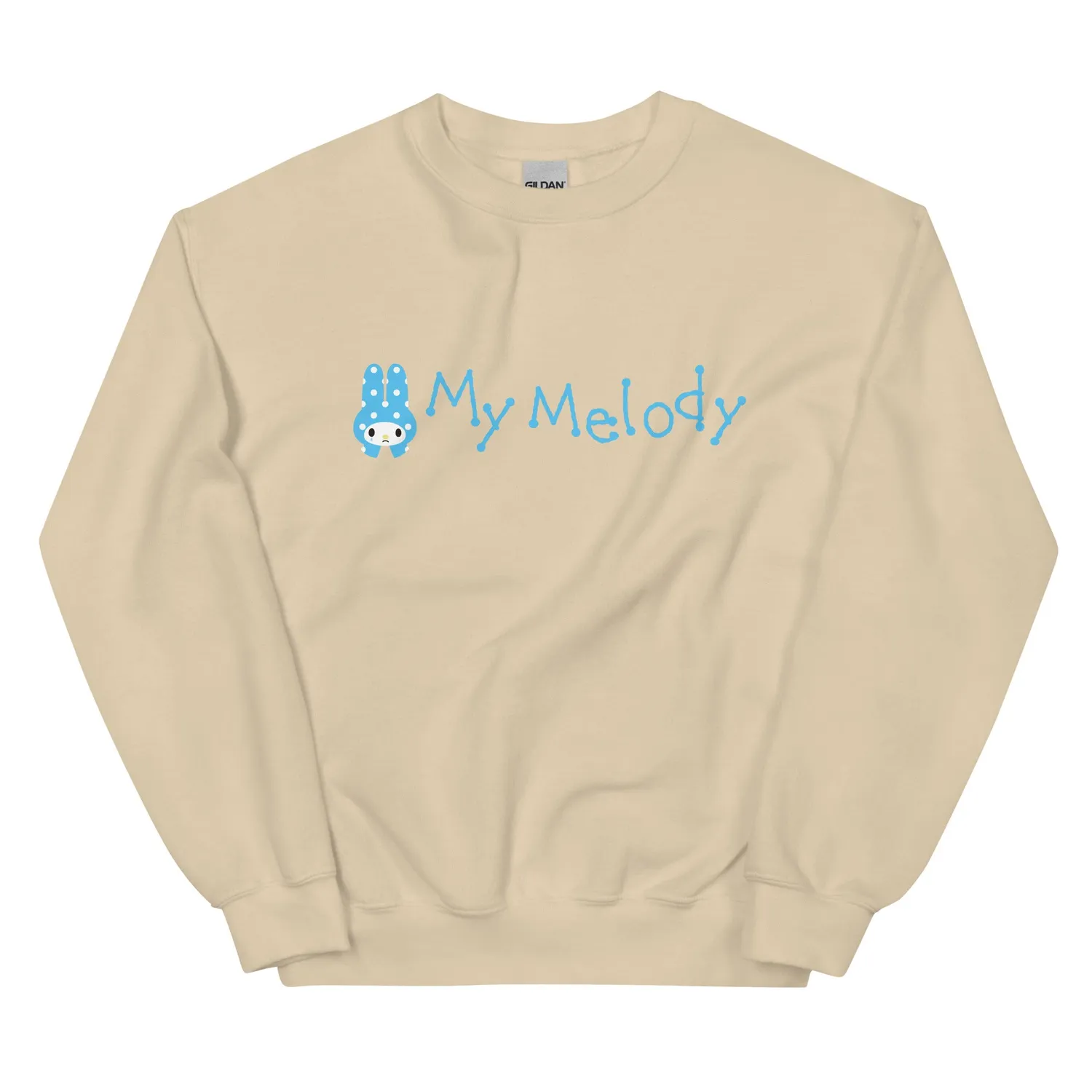 Hello Kitty My Melody Teardrop Logo Classic Crewneck collegegenser