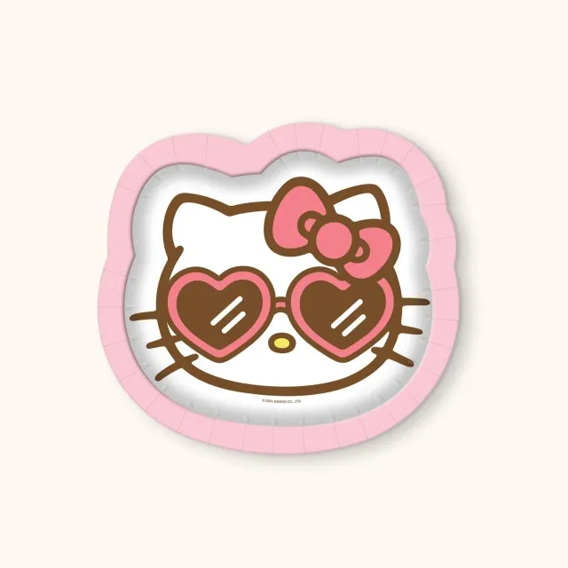 Hello Kitty x Studio Oh! Beach Party desserttallerkener 16-pakning