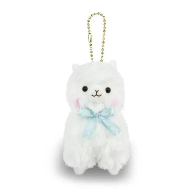 Neo Tokyo White Alpaca Plush Keychain nøkkelring 12 cm polyester