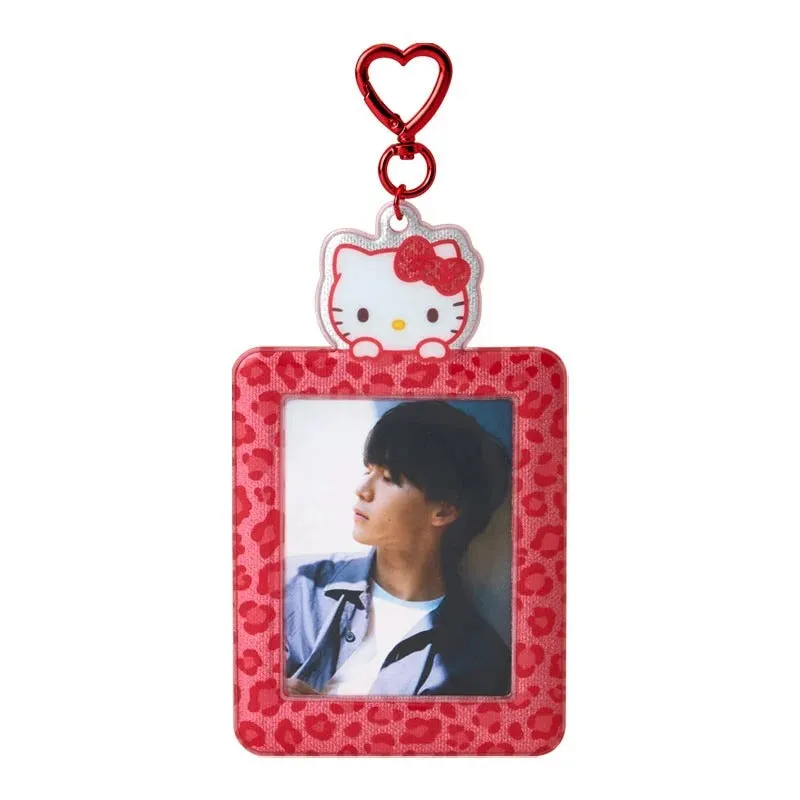 Hello Kitty Enjoy Idol Photo Holder kortholder – rød leopard